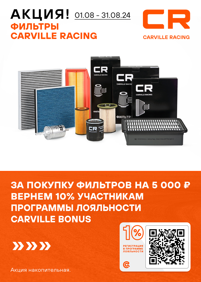 CARVILLE RACING фильтра